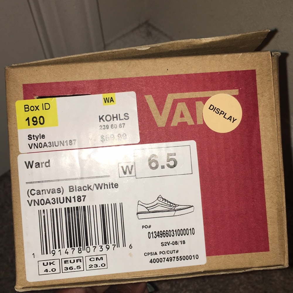 Black and white vans